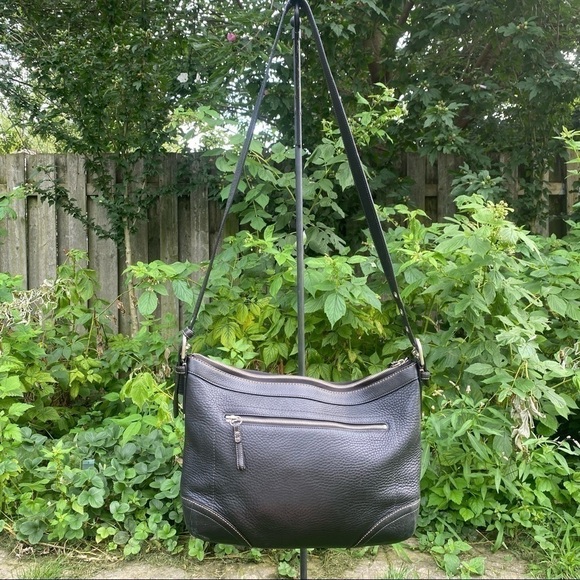 Coach Black  Pebbled Leather Shoulder Bag - Picture 11 of 12
